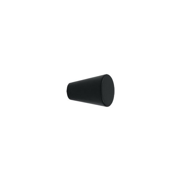 KC20U19 Cone Cabinet Knob Paint Black, 10PK